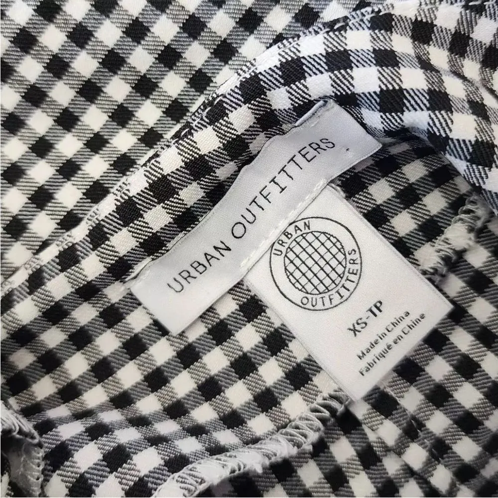 Urban Outfitters Black & White‎ Gingham Mini Skirt  | Classic Checkered Style - Image 5