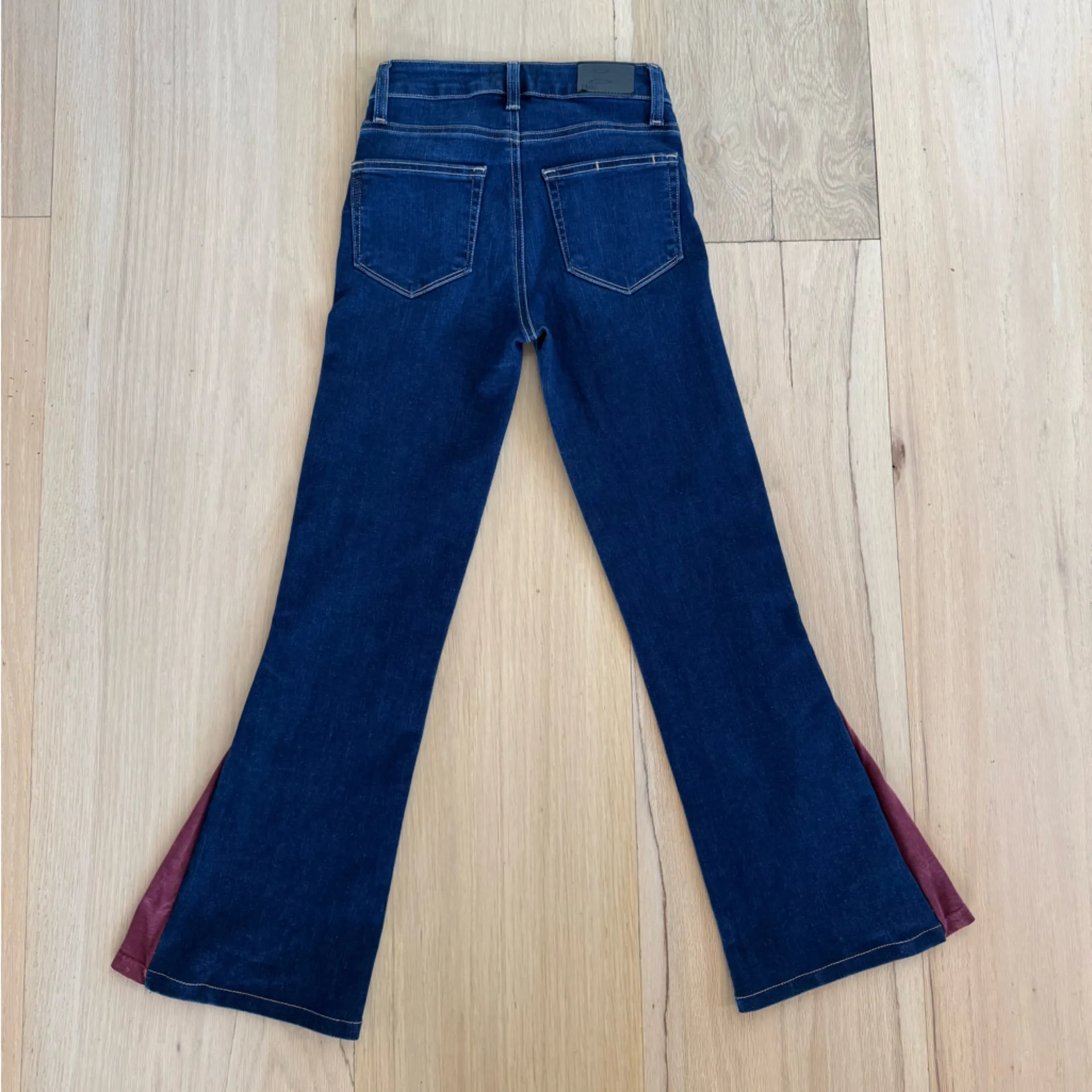 PAIGE High Rise Manhattan Jeans Flare Wide Leg Size 23 NWOT - Image 7