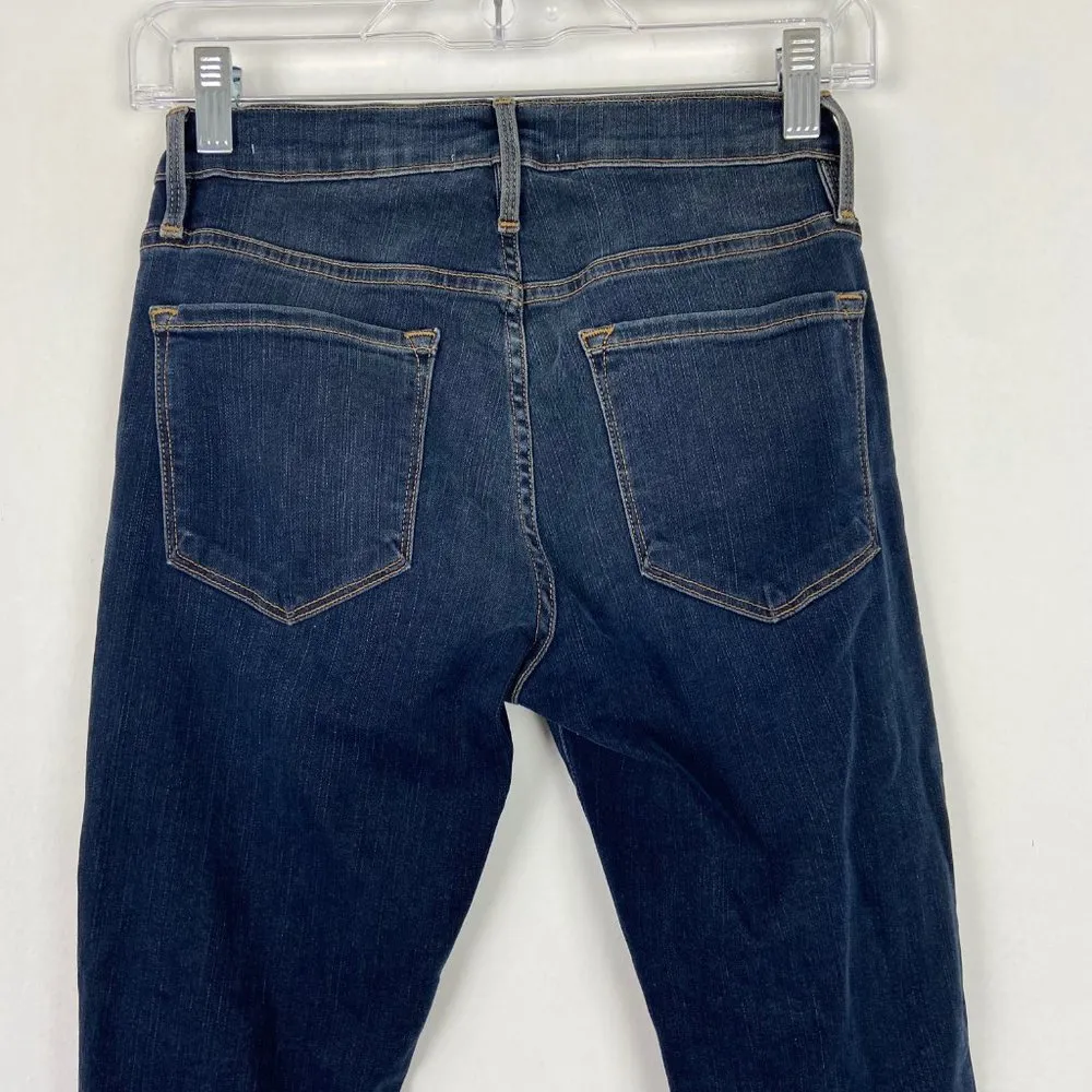 Frame Denim Le Skinny De Jeanne Cascade Hem Farrel Wash Raw Hem Size 26 EUC - Image 9