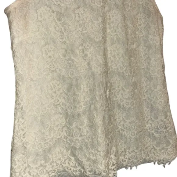 The Limited Elegant Cream Lace Top - Image 3