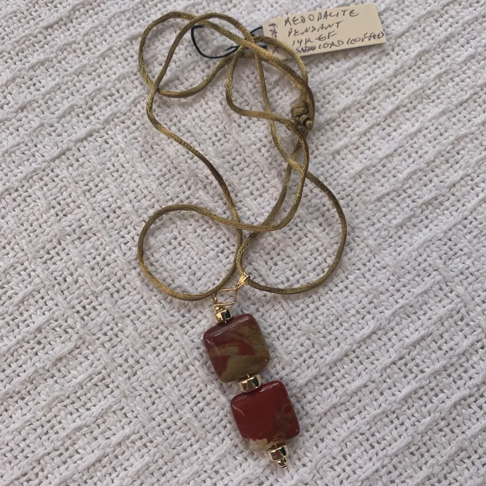 Jewelry Red odalite pendant necklace necklace - Image 3