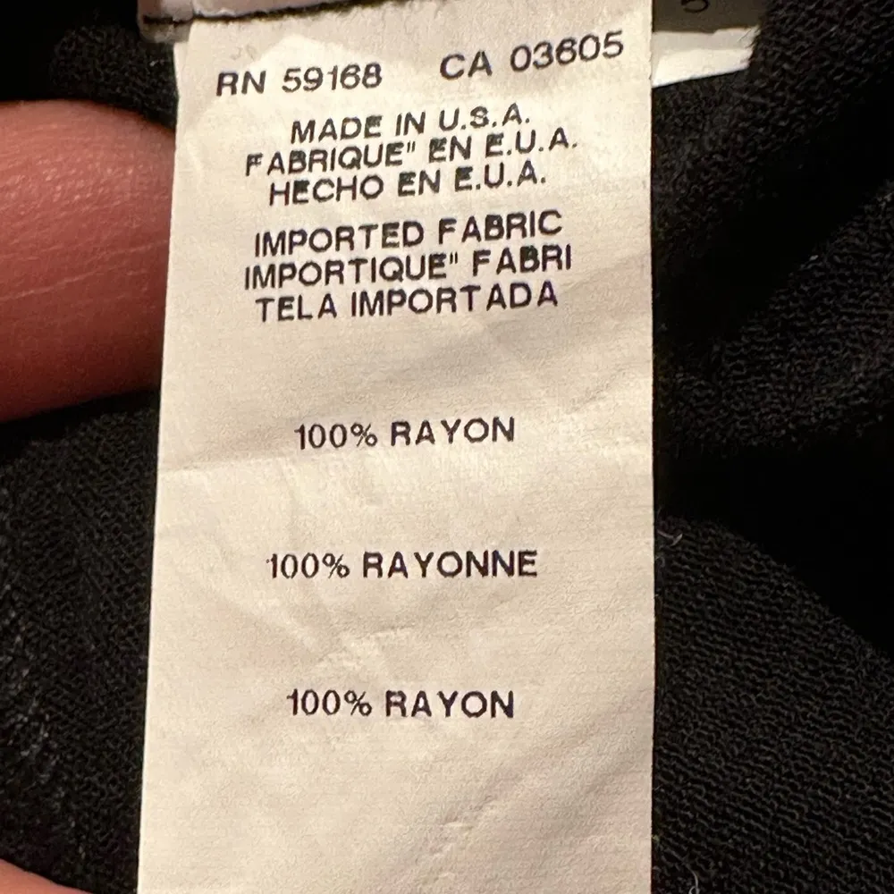 Karen Kane V Neck Black & White Thread Long Sleeve Comfortable Blouse Sz M - Image 12