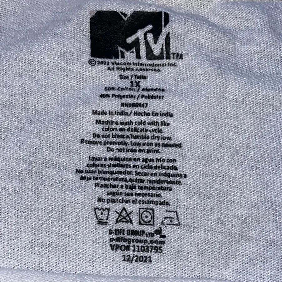MTV 1981 Music Television Reproduction Graphic T - Image 4