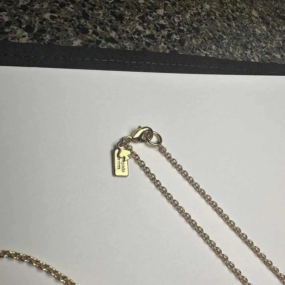 Kate Spade NY Night Sky Jewels Dark Blue Pendant Rhinestone Long Necklace Chain - Image 3