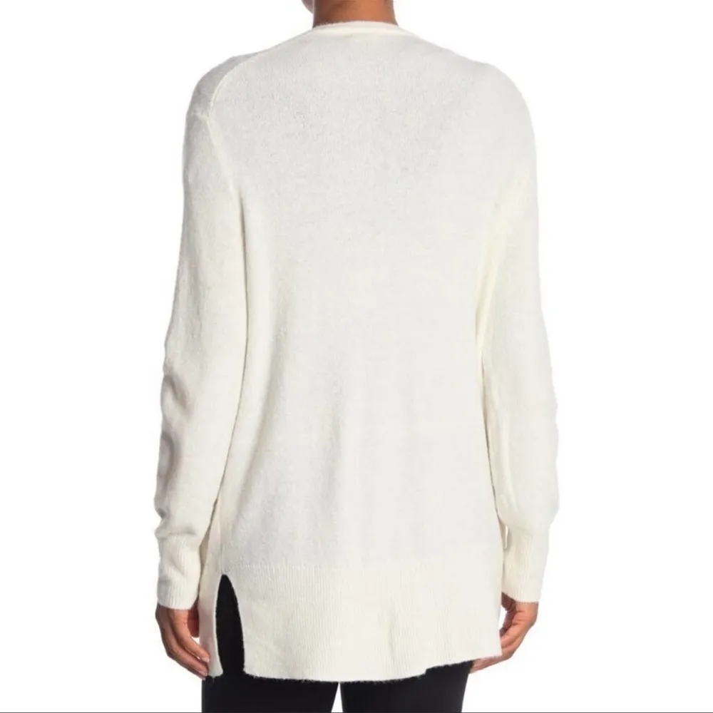 MADEWELL Cozy Short Walking Cardigan Antique Cream Wool-Alpaca Sweater - Image 2