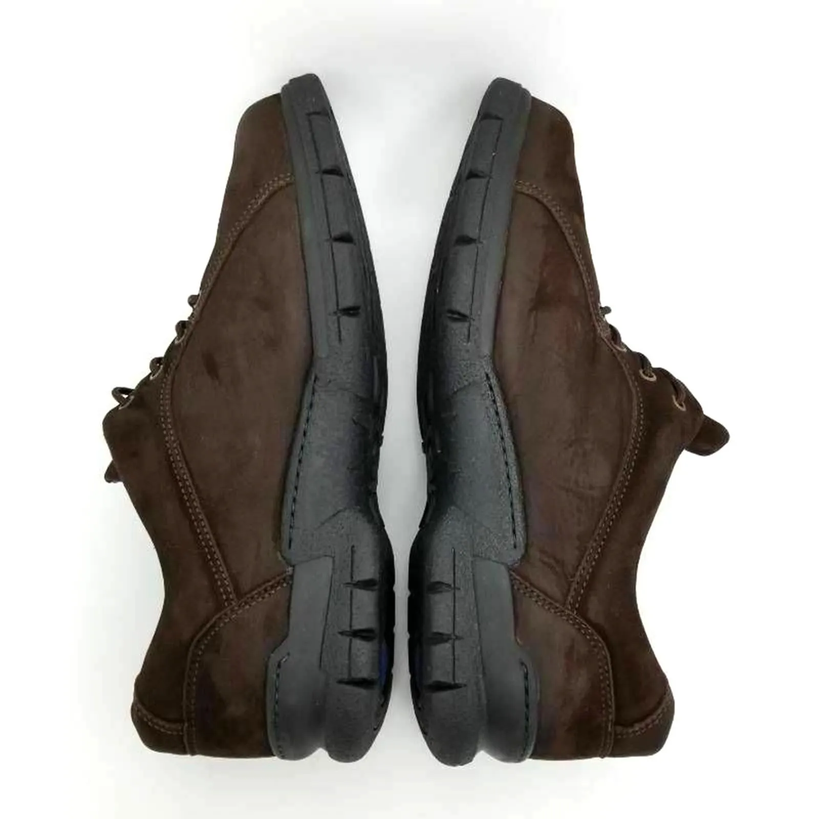 Clarks Springers Oxford Suede Leather Lace Up Shoes Brown Round Toe Size 8 - Image 7