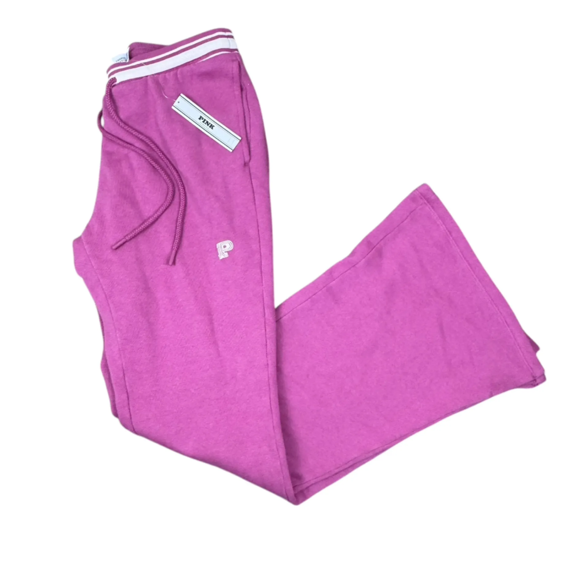 NWT PINK Victoria's Secret Ivy Fleece Flare Split Hem Classic Fit Sweatpants S - Image 3