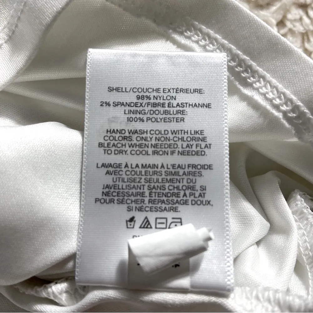 Express White Lace Strappy Cami Tank Top Lined Size XL - Image 7