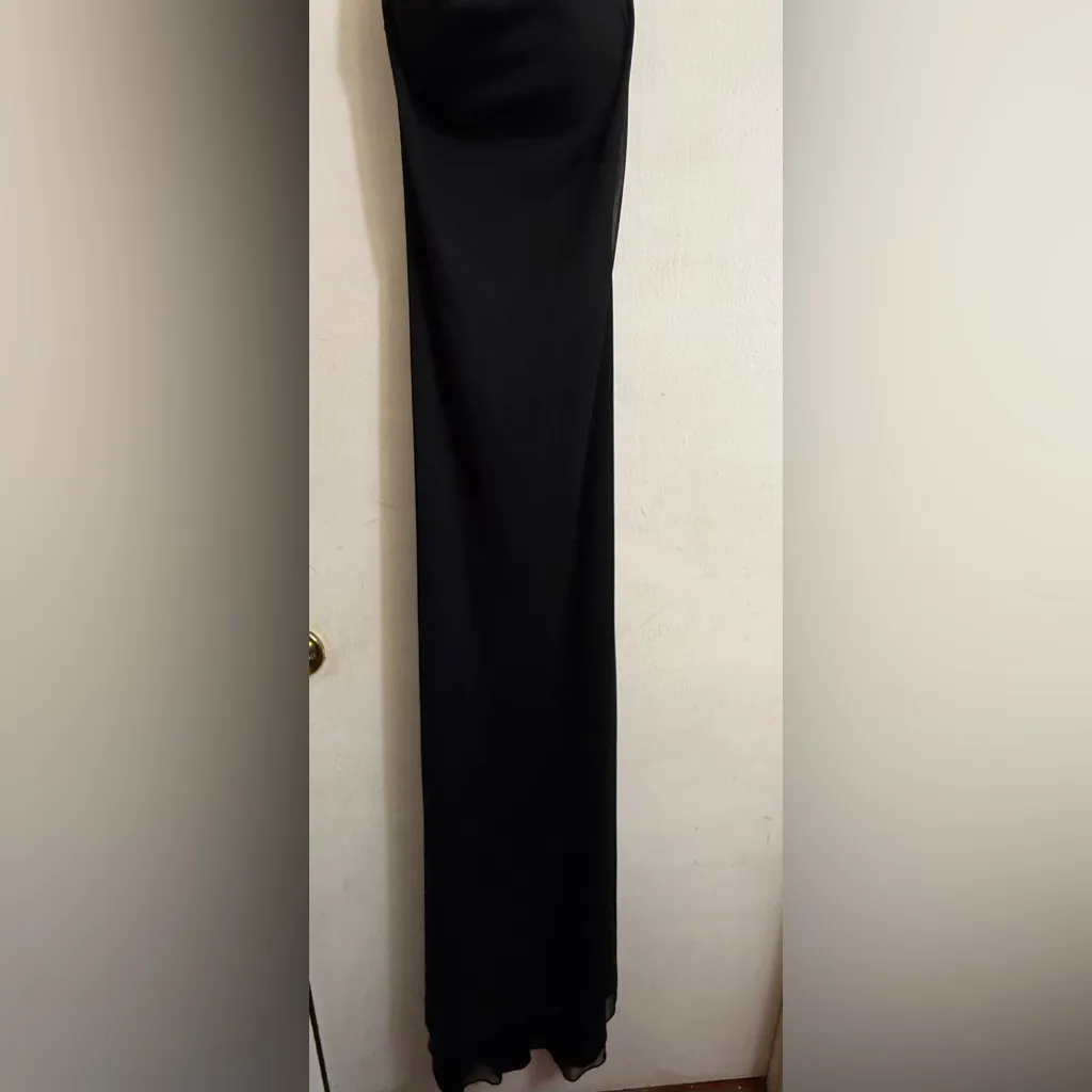 Vintage‎ Zum Zum by Niki Livas Black Spaghetti Strap Dress Size 5 - Image 2