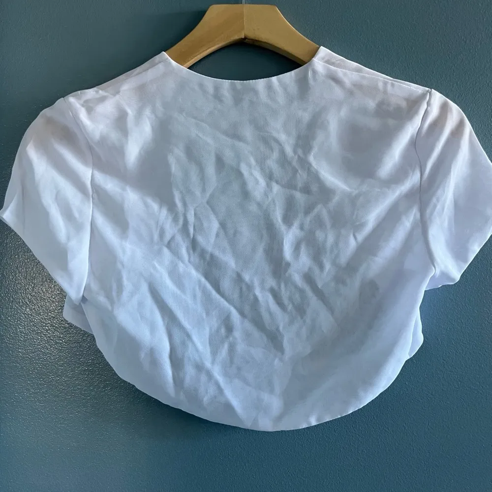 Modern Maids Collection White Rhinestone High Low Dress with Bolero Styl… Size 2 - Image 10