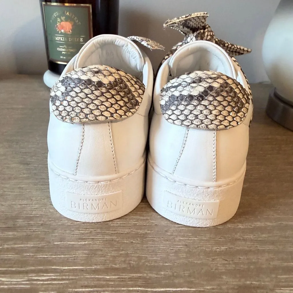 NWOT Alexandre Birman Jungle snake-trimmed sneakers Size 36 / 5.5 - Image 6