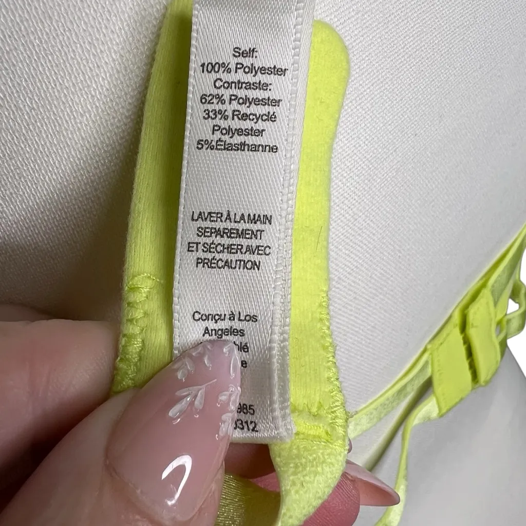 For Love And Lemons Creamsicle Corset Bra Lace Size 38C in Lime Green - Image 7