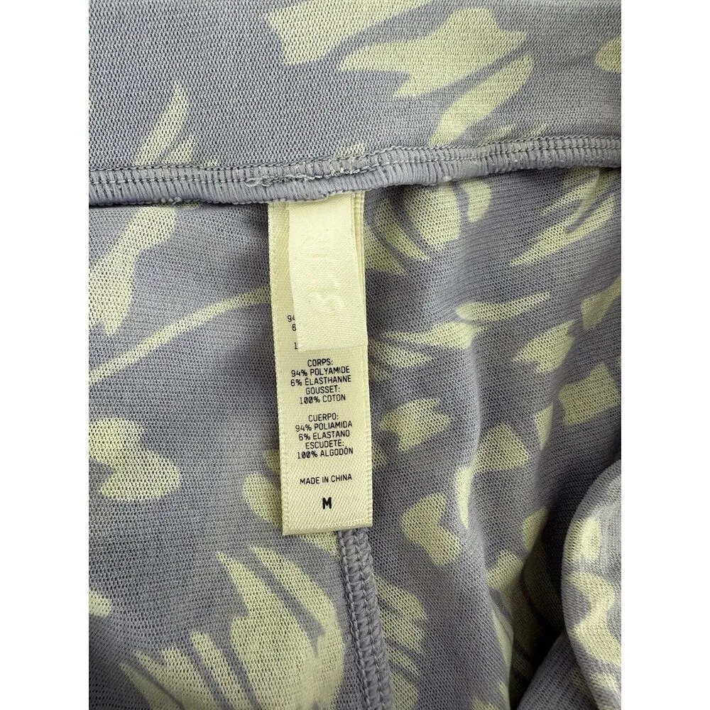 Skims Mesh Pants Sz M Purple Lilac Flare Abstract Logo High Waist Lounge​ - Image 5