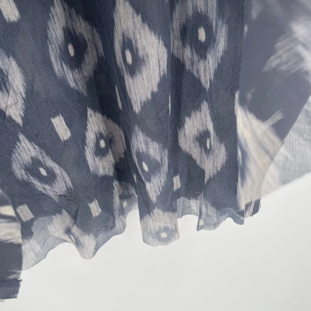 SWEET PEA Dress Size Large Maxi Long Y2000s 2K Strapless Gray Lightweight Ruffle - Image 9