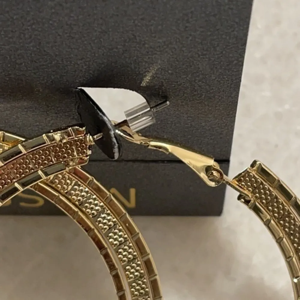 Massini Gold Hoops - Image 4