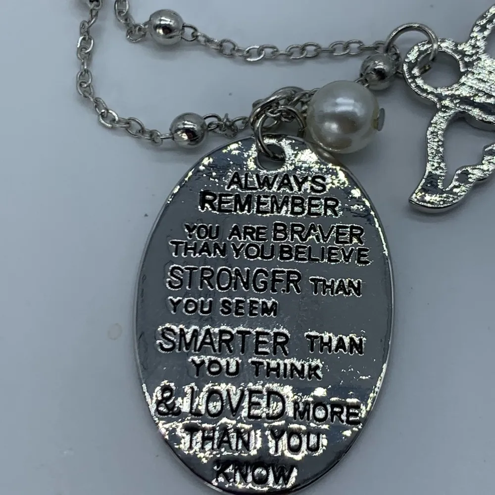 New Braver&Stronger inspirational fashion necklace - Image 3