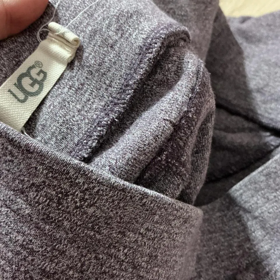 UGG  Women's Cozy Knit Lounge Pants Joggers Drawstring Waist Heathered Purple - Image 5