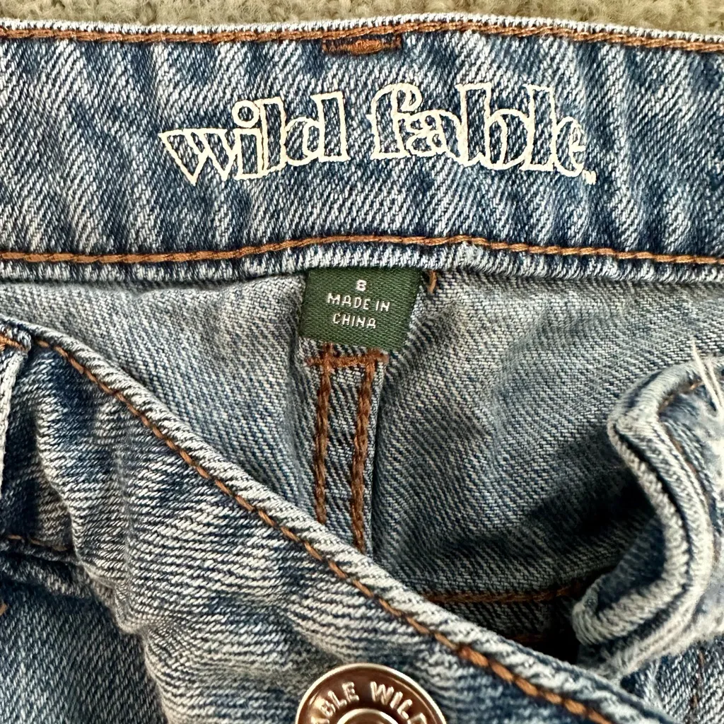 Wild Fable - High Rise Distressed Denim Shorts - perfect condition 💙 - Image 6