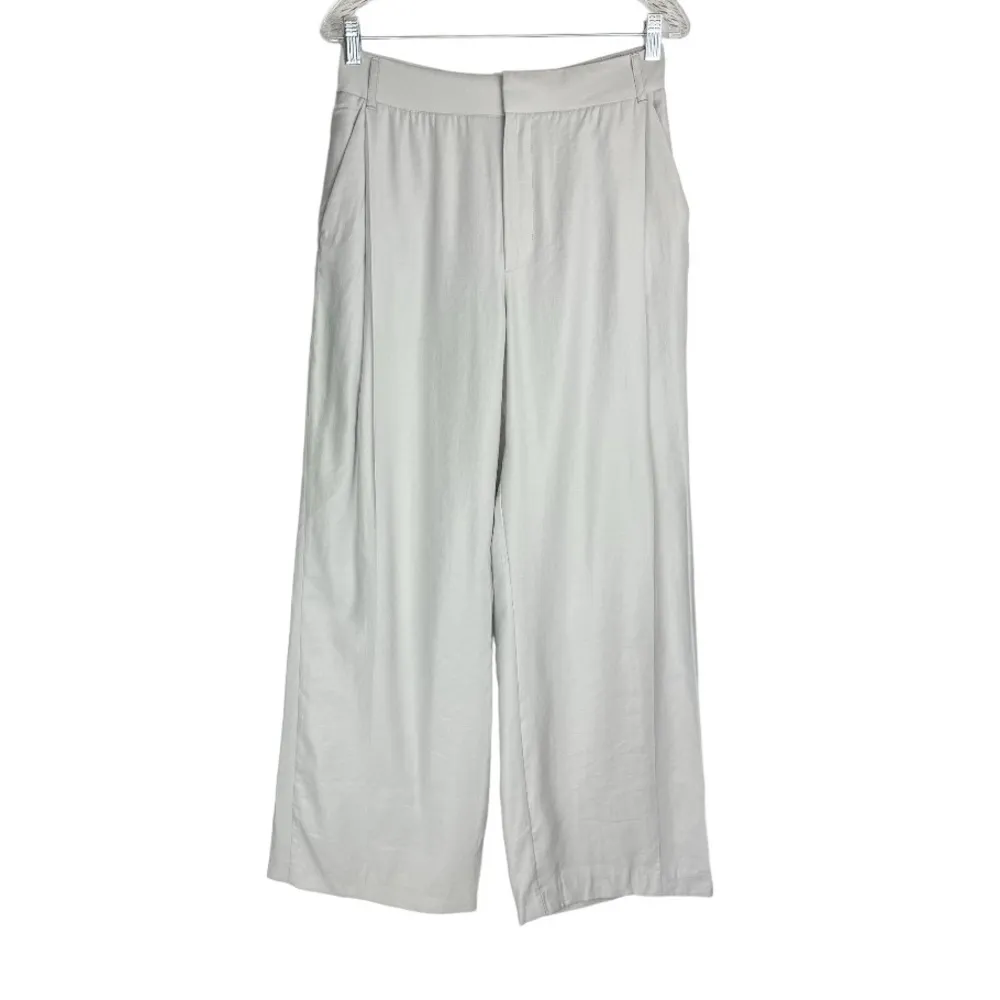 NWOT Zara High Rise Trouser Pants Sz Small Grey Wide Leg - Image 2