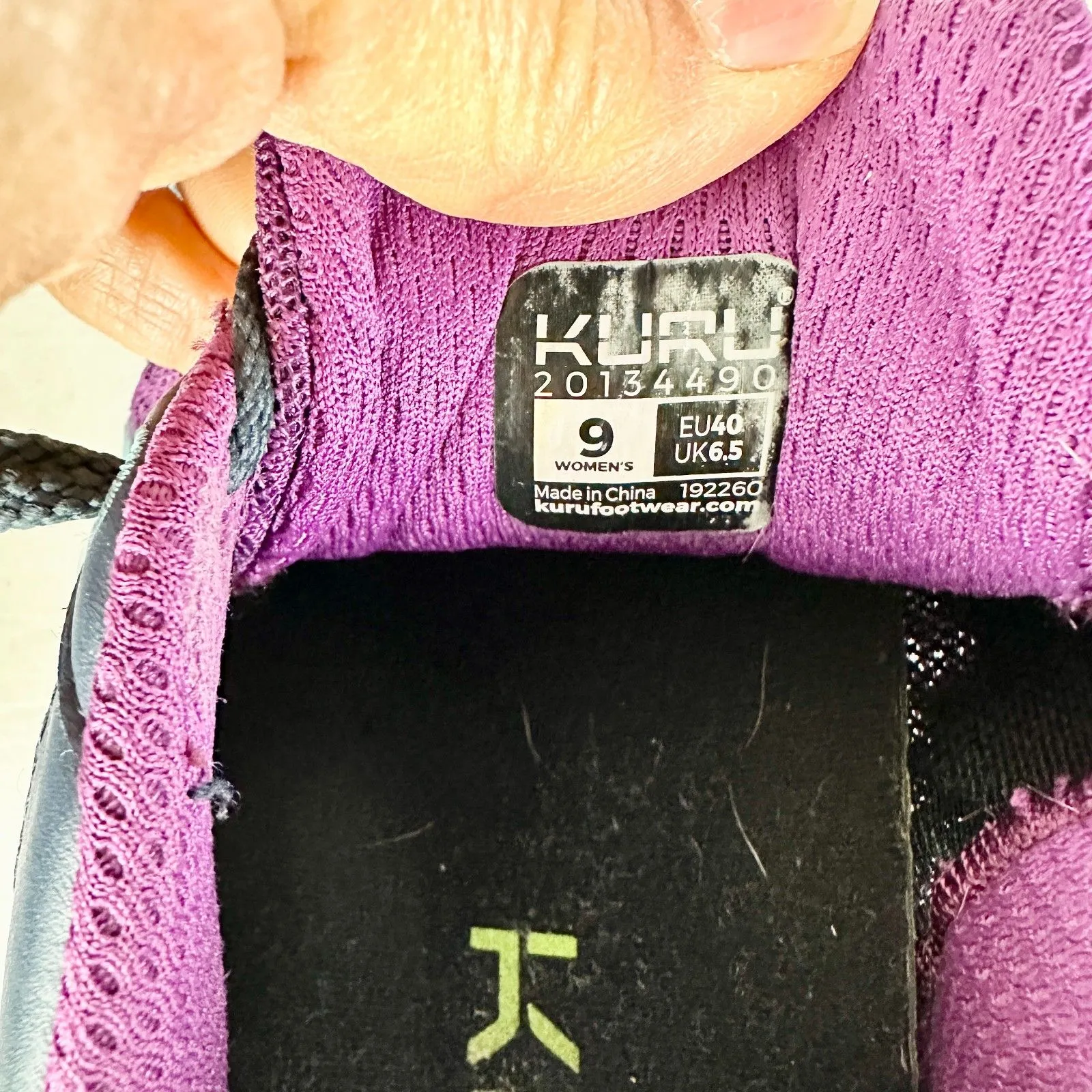 Kuru Womens Quantam Walking Shoes Size 9 Supportive Plantar Fasciitis Comfort Purple - Image 8