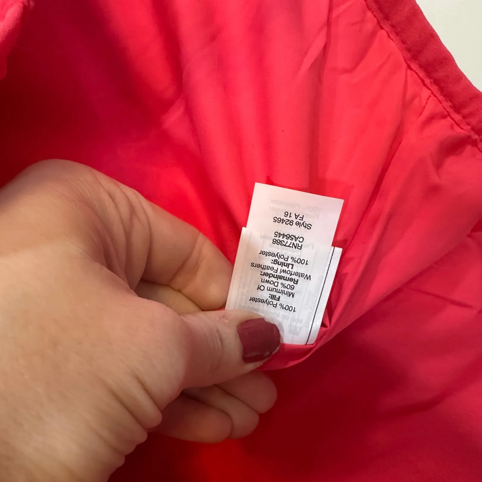 J Crew Puffer Vest XS NWT Pink Quilted Full Zip Outerwear Bright Pocket Down - Image 3