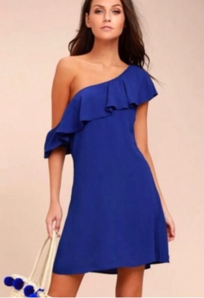 Astr The Label Women's Marisol One-Shoulder Dress - Royal Blue - Size S Astr The Label Women's Marisol One-Shoulder Dress - Royal Blue - Size S