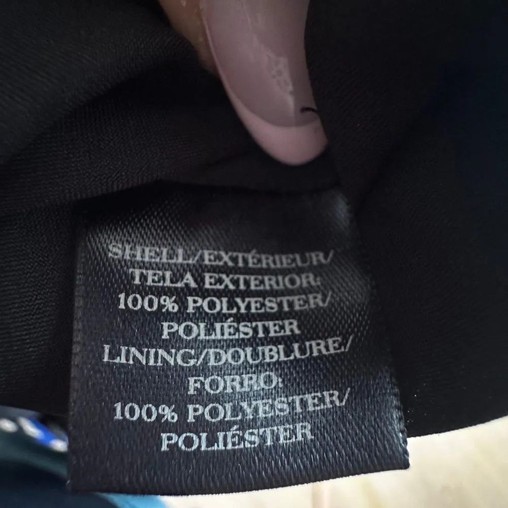 Ann Taylor 8Petite Geometric Print Pencil Skirt‎ Blue Black White Office Wear - Image 7