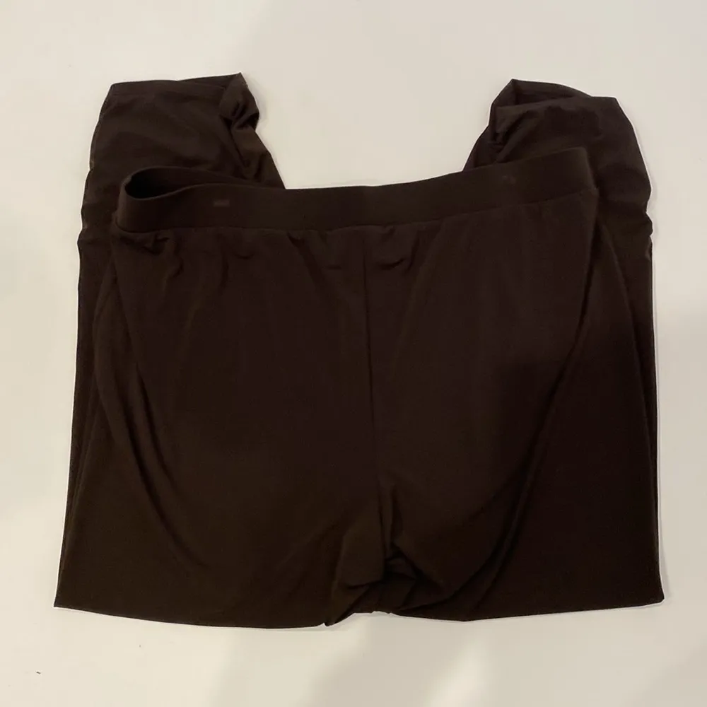 Chico’s Chocolate Brown Elastic Waist Ruched Ankle Ankle Pants Stretch EUC Sz 16 - Image 22