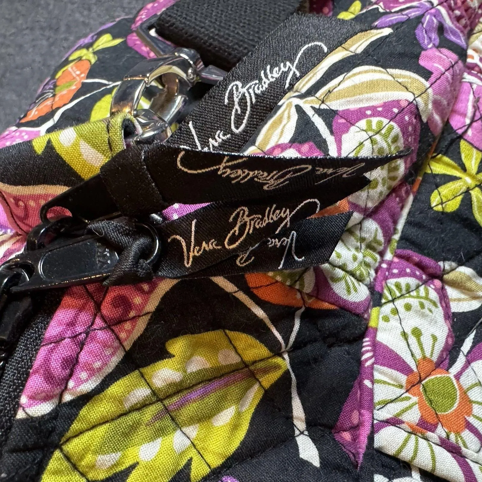 Vera Bradley Weekender Travel Bag Pirouette Pattern Pink Floral - Image 4