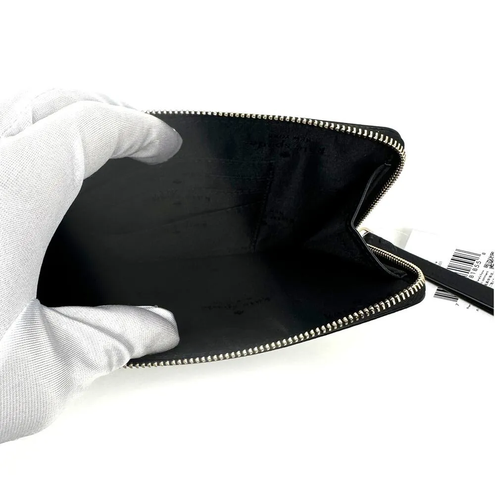 Kate Spade Staci Medium L-Zip Wristlet Wallet in Black Leather wlr00134 - Image 4