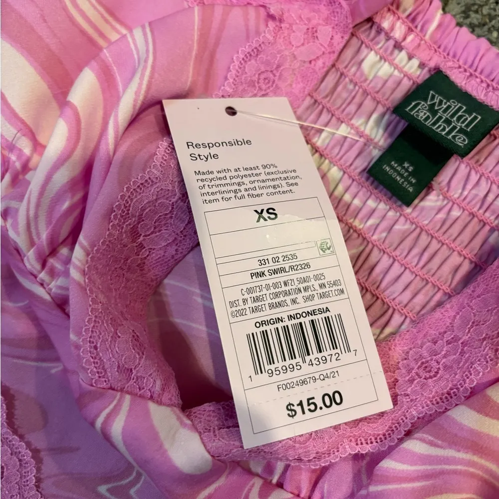 Wild Fable Pink Lace Tank Top - Image 3