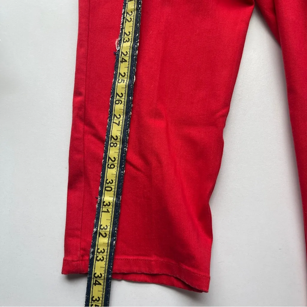 Elliott Lauren Bold Red Trousers Size 4 - Image 10