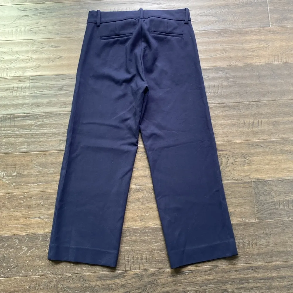 J. CREW Trouser Womens Sz 2 Petite Navy Everyday Crop Essential - Image 6