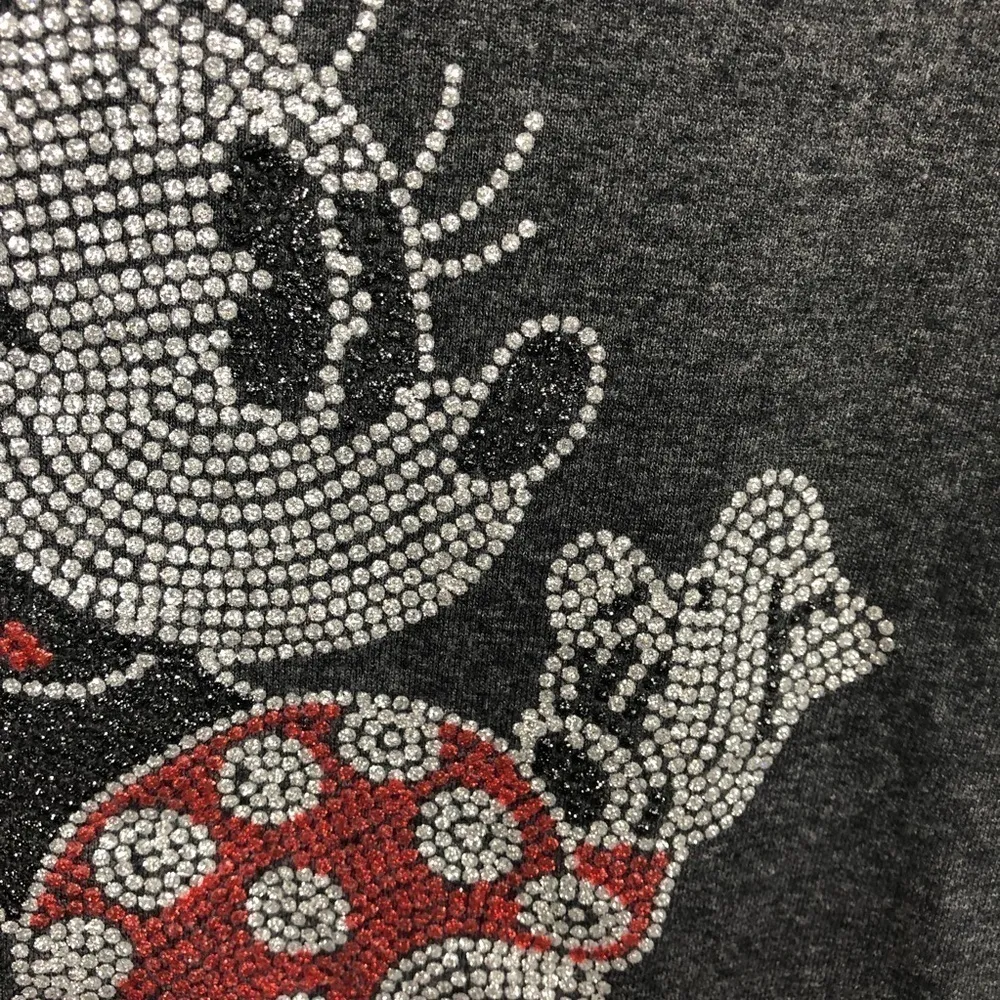 Disney []‎ Minnie Mouse Sequin look Tee Shirt A0004 - Image 2