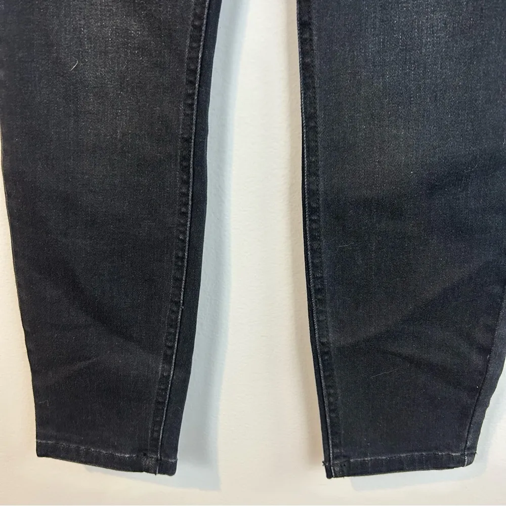 NWT Current/Elliot Fused High Waist Rocco Stiletto Black Faux Leather Jeans 25 - Image 14