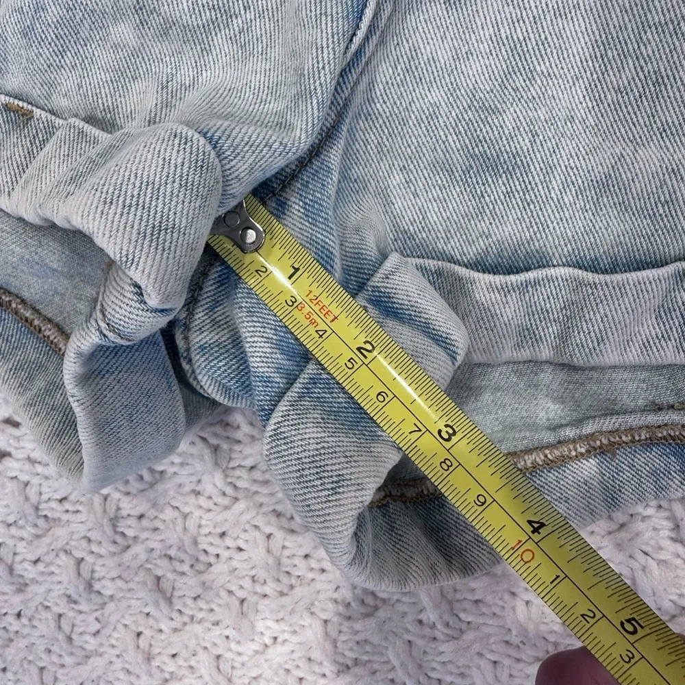 PacSun WOMENS  Blue Jean MOM Shorts High-Waisted 26 - Image 4