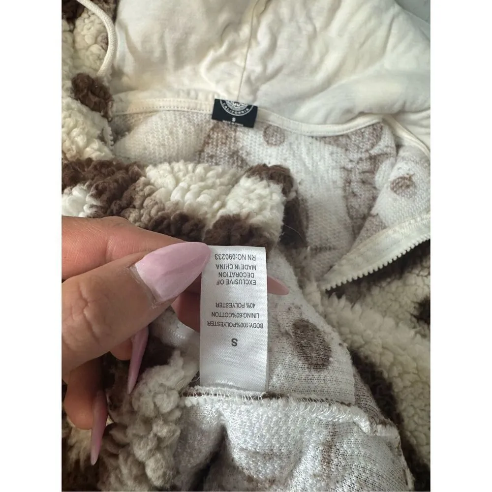 Pacsun fuzzy Sherpa jacket size small - Image 5