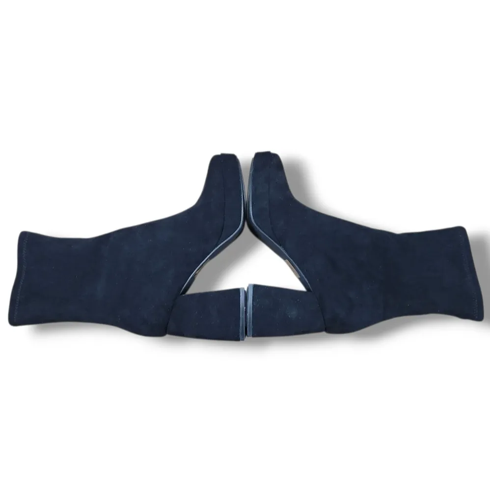 Lulus Shoes Size 6 Women's Lulus Mazarine Faux Suede Platform Mid-Calf Boots EUC Women's Shoes - Image 5