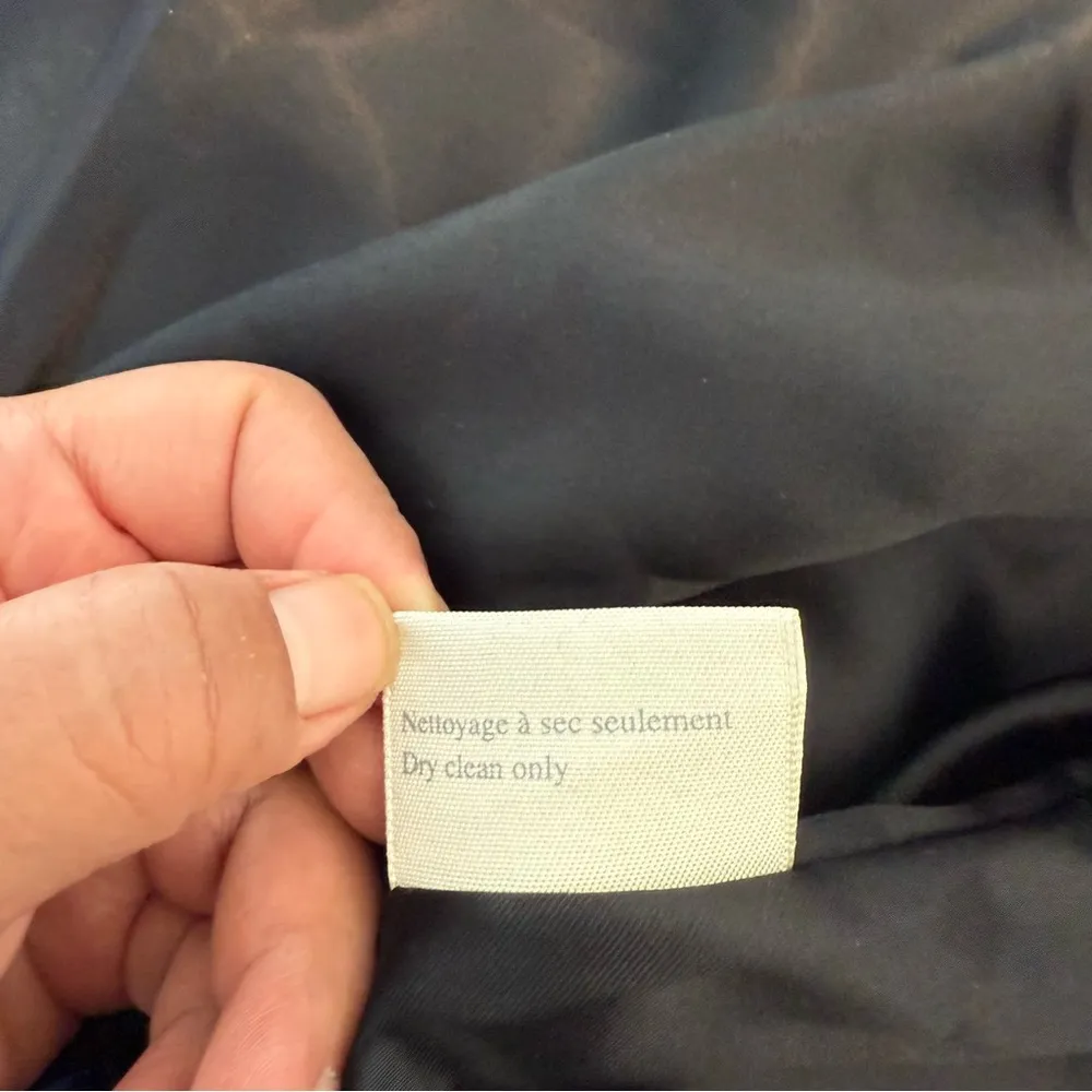 Hilary Radley Baby Llama Wool Blend Overcoat Women 14 Black Incalpaca Jacket - Image 9