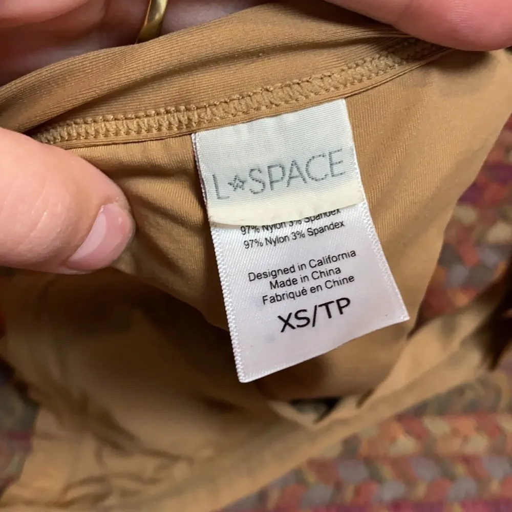 NUDE RIBBED STRAPPY BIKINI BOTTOMS - Image 2