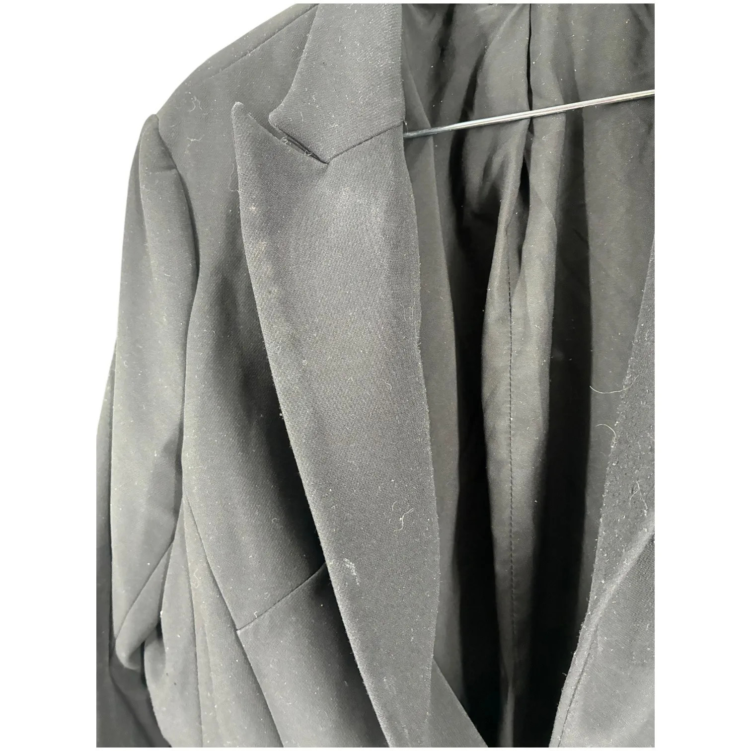 Express Black Super Soft Twill One Button Blazer Womens Size 14 Preloved - Image 5