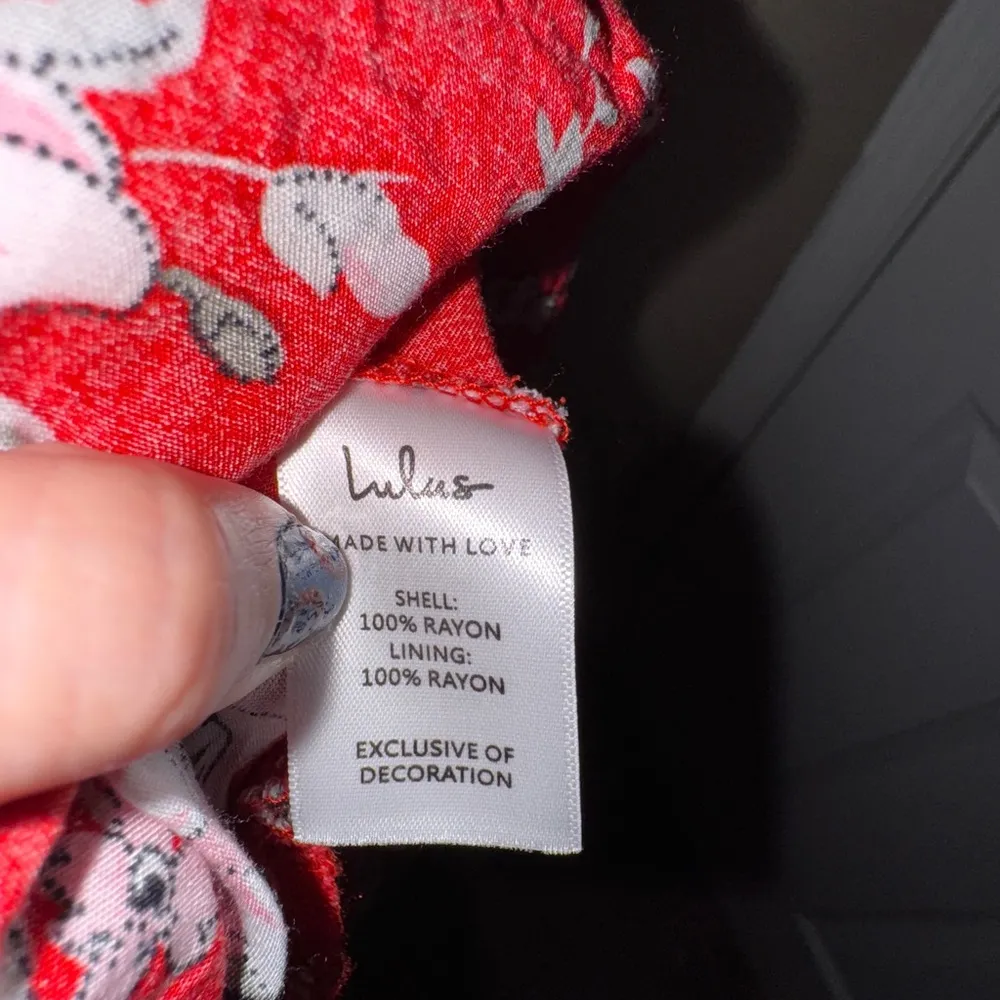 Lulus Esperanza Red Floral Print Midi Dress - Image 8