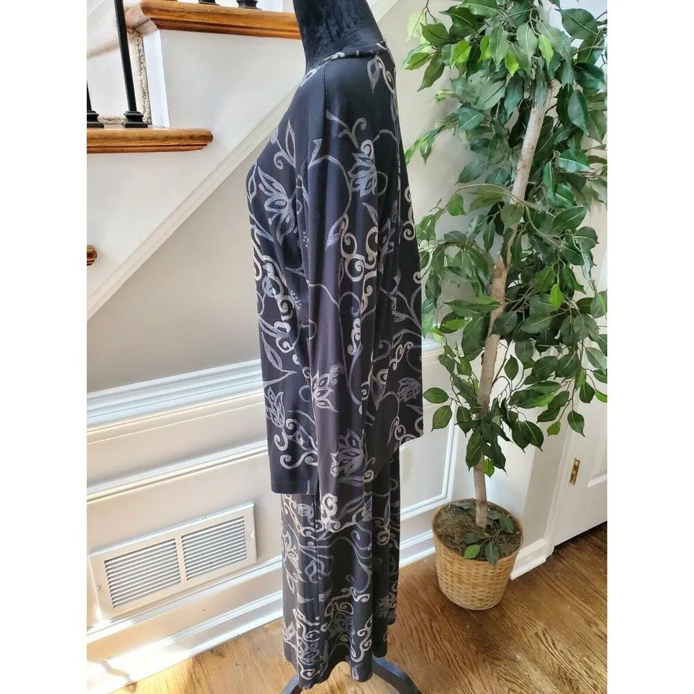 Requirements Women's Black Polyester Long Sleeve Top & Skirt 2 Piece Suit Size L - Image 7