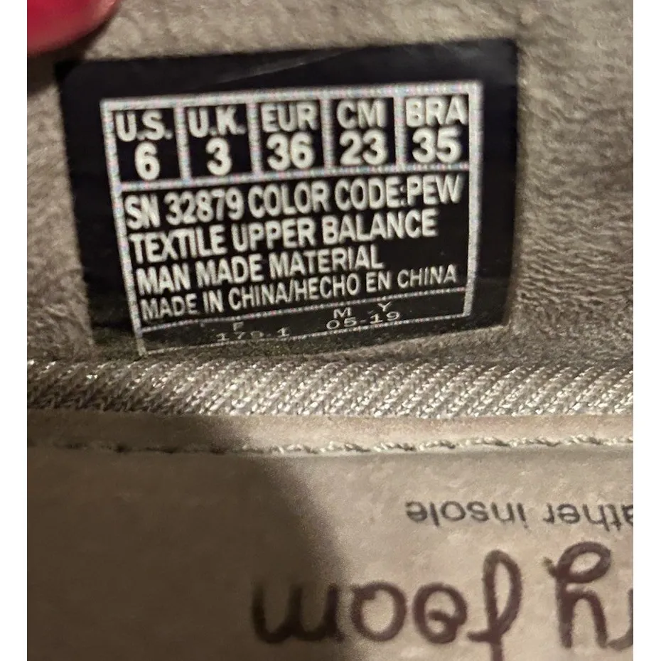 Skechers Luxe BOBS Slip On Shoes Women's Size 6 Big Dreamer Silver ‎ Metallic - Image 7