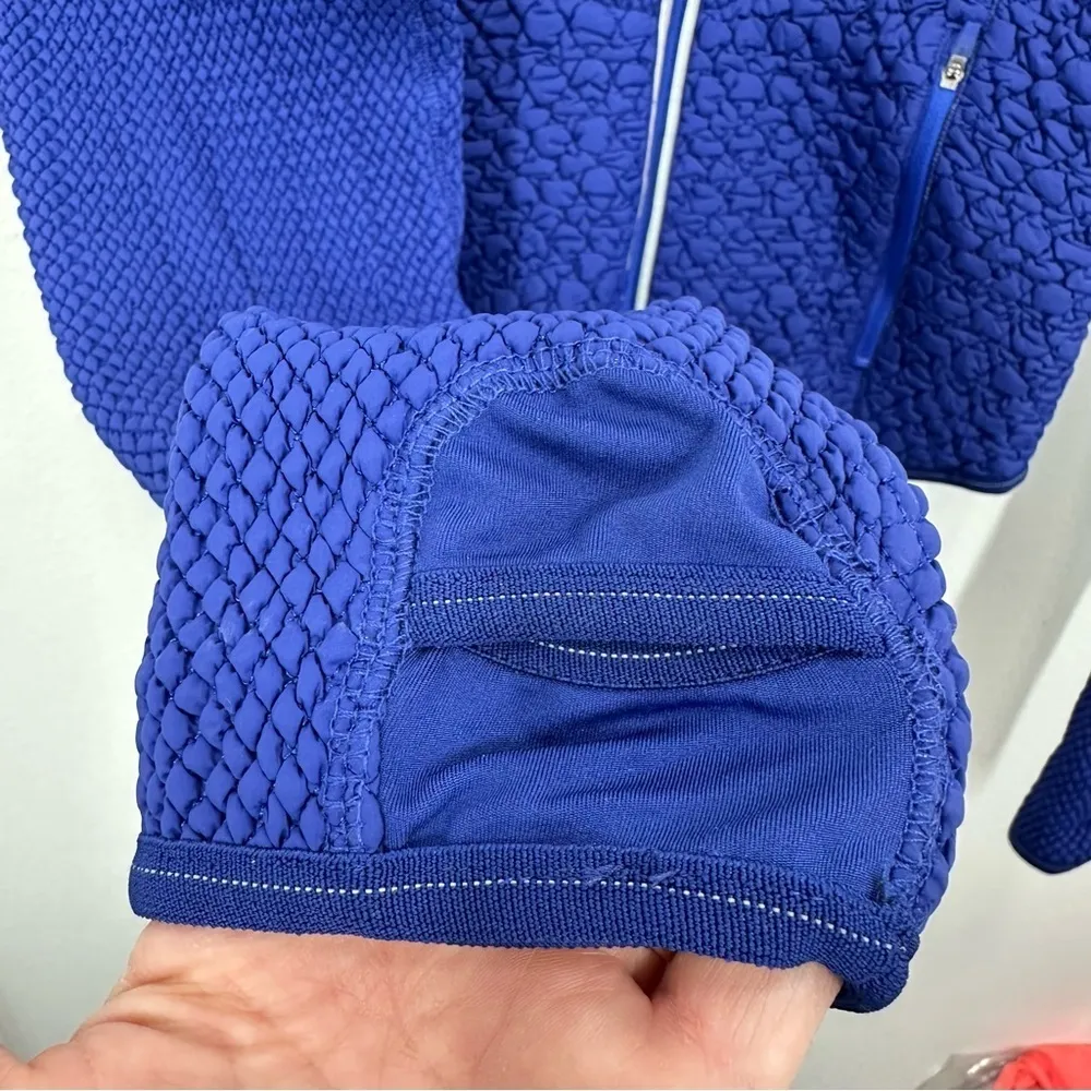 FP Movement Free People Smock Show Packable Run Jacket Dark‎ Blue Indigo L NWT Size L - Image 7