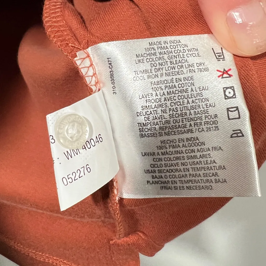 Ashworth Women’s Golf Polo Shirt in Burnt Orange Size Large - Image 6