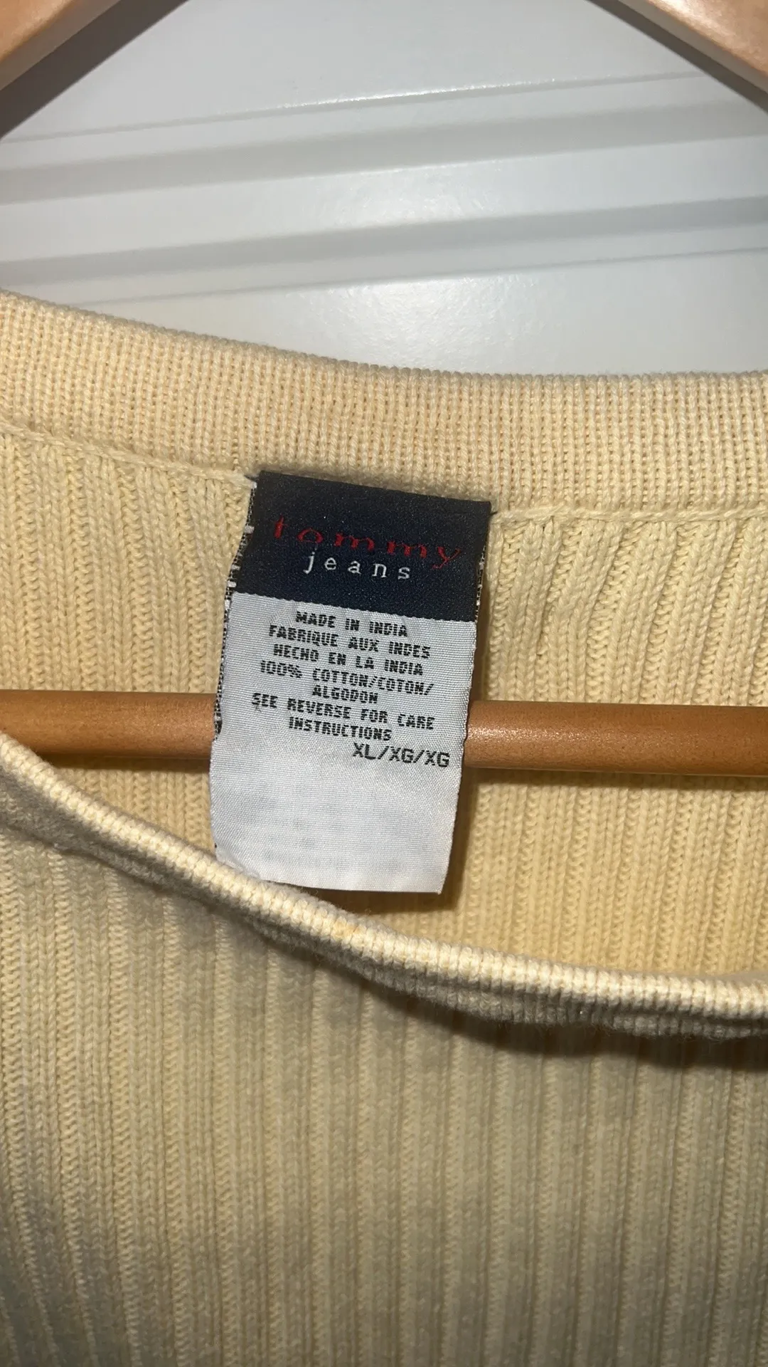 Jeans Vintage Yellow Sweater XL JUNIOR - Image 3