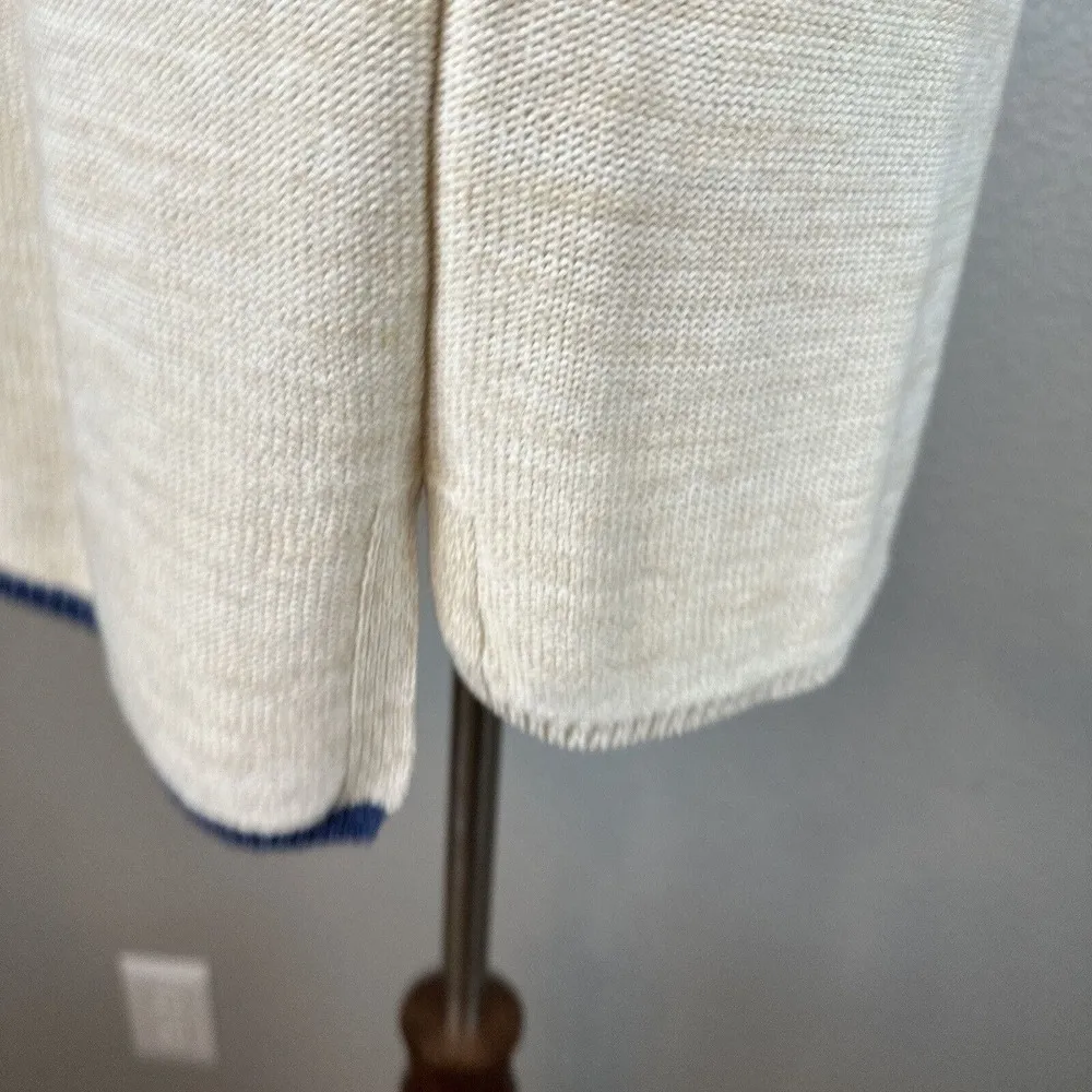 Scotch & Soda Amsterdam Couture Womens Sweater Size M Medium Ivory Cotton Linen - Image 8