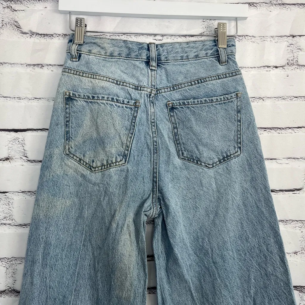 Vintage PacSun Puddle Wide Leg Jeans Women’s 24 Distressed High Rise Y2K Denim - Image 9