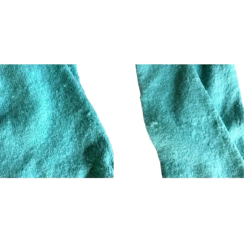 Vintage JC Penney Sweater Large JCP Pullover Nylon Rayon Wool Aquamarine… Size undefined - Image 12